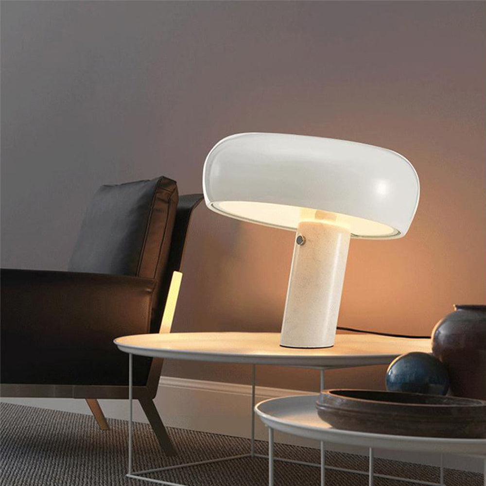 Italian Snoopy Mushroom Marble Table Lamp