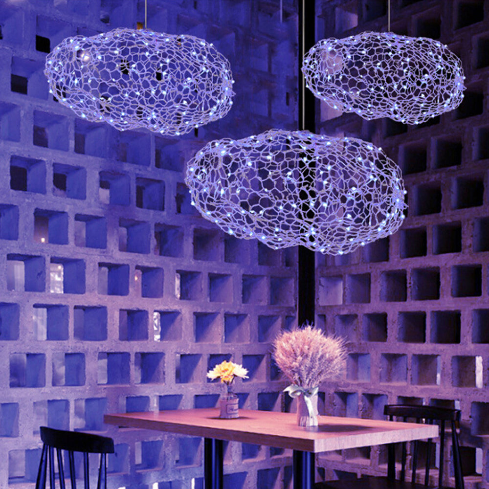 Nordic Metal Mesh Cloud Lamp Pendant Light