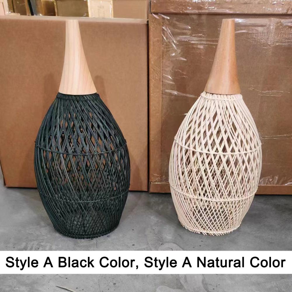 Wabi-Sabi Hollow Rattan Vintage Pendant Lights