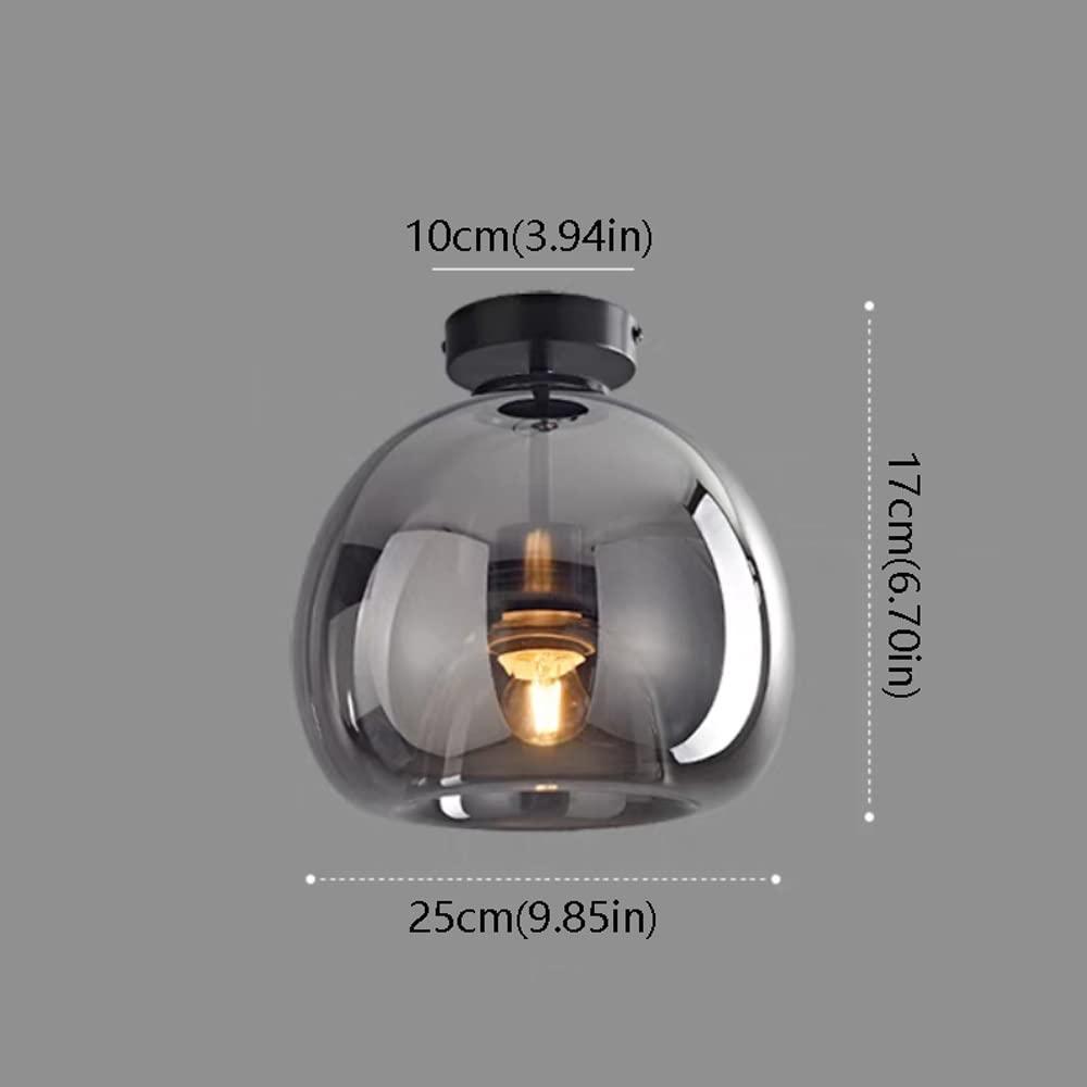 Postmodern Clear Glass Hallway Ceiling Light