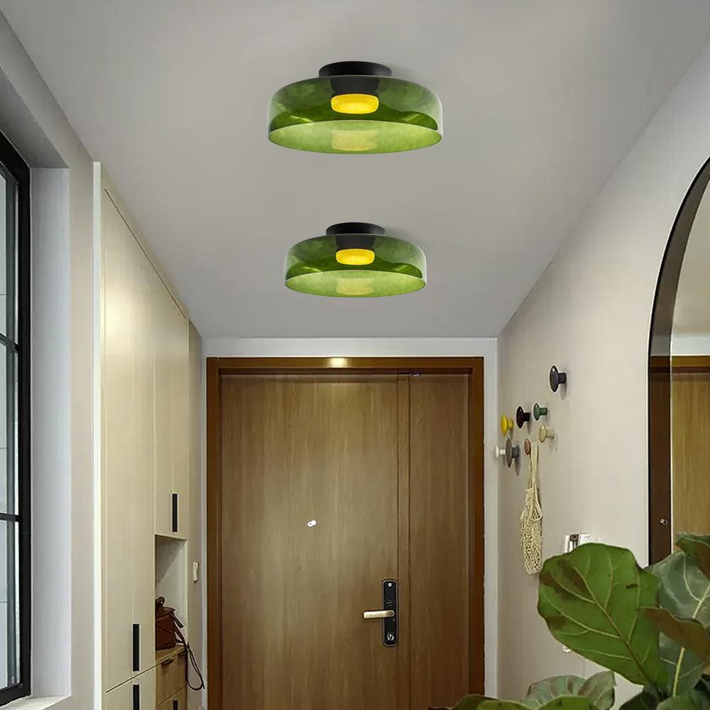 Vintage Glass Ceiling Light Fixtures for corridor