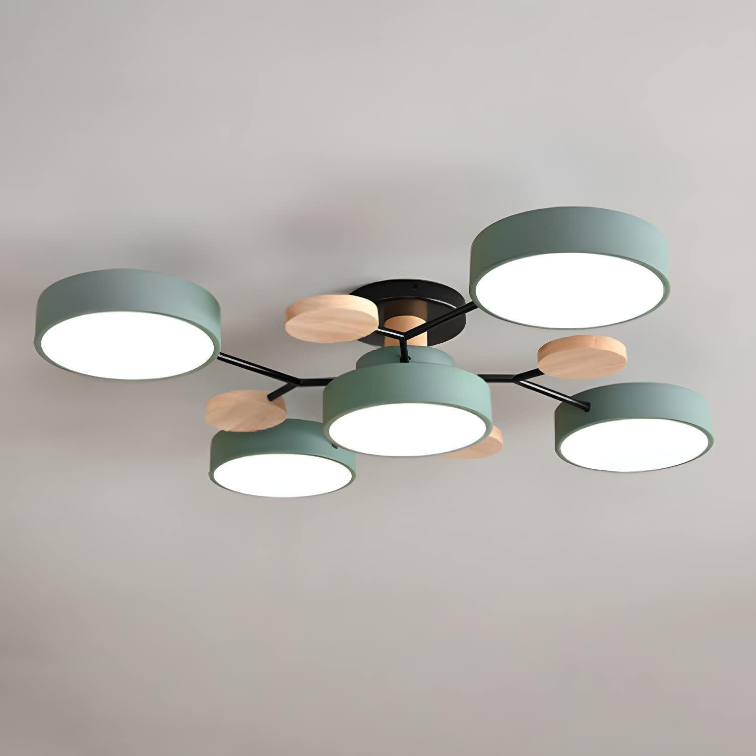 Multi Light Macaron Ceiling Light for Living Room