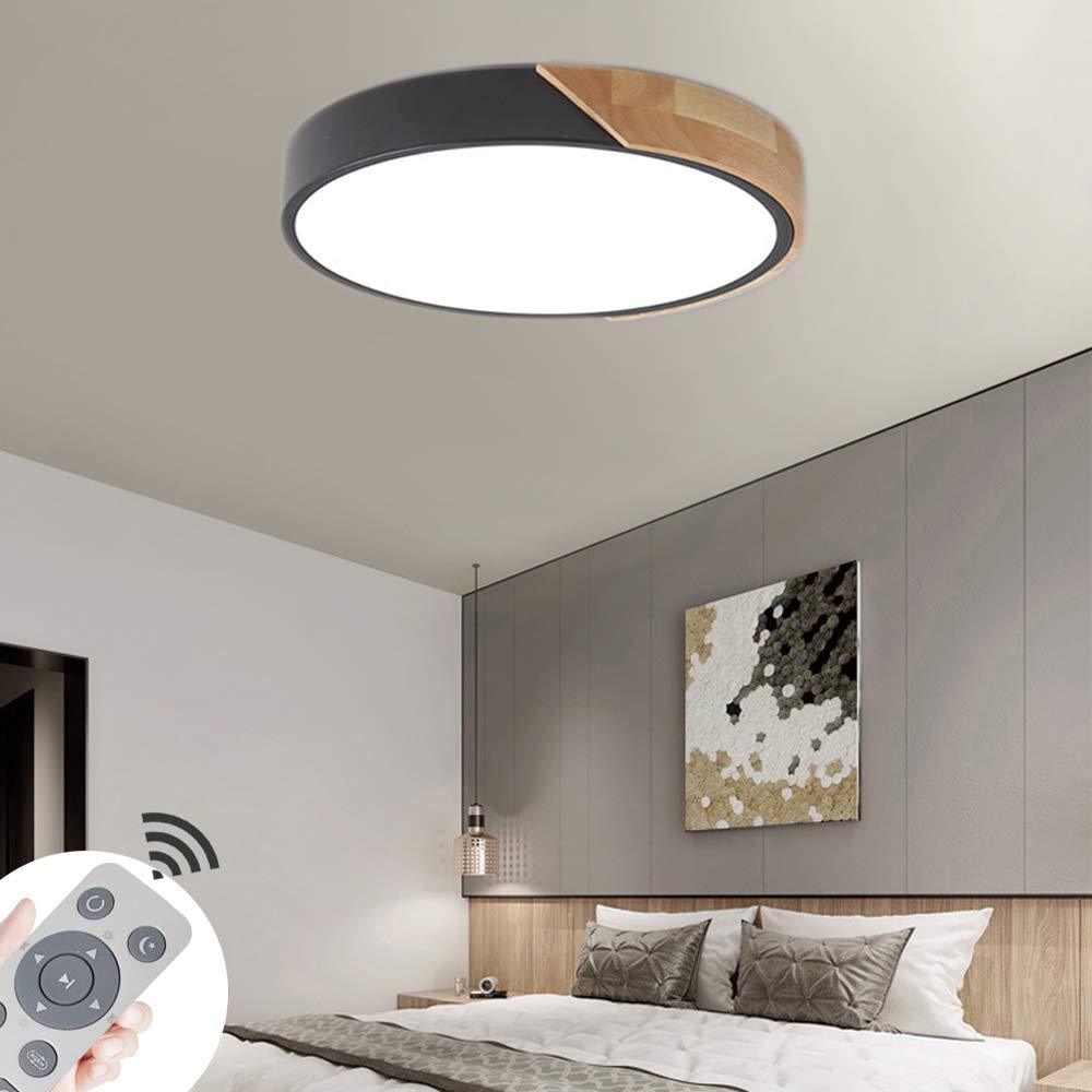 Nordic Pastel Wood LED Light Fixture for Ceiling