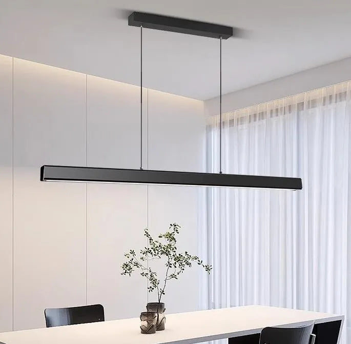 Minimal Linear Dimmable Pendant Light for Dining Room