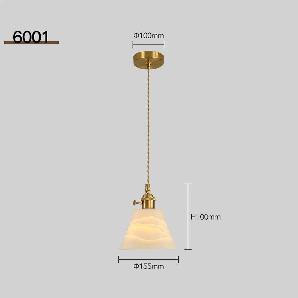 Vintage Brass Pendant Lights for Bedroom