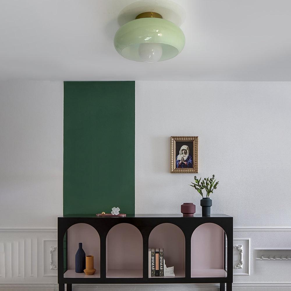 Vintage Glass Pendant Lights for Living Room