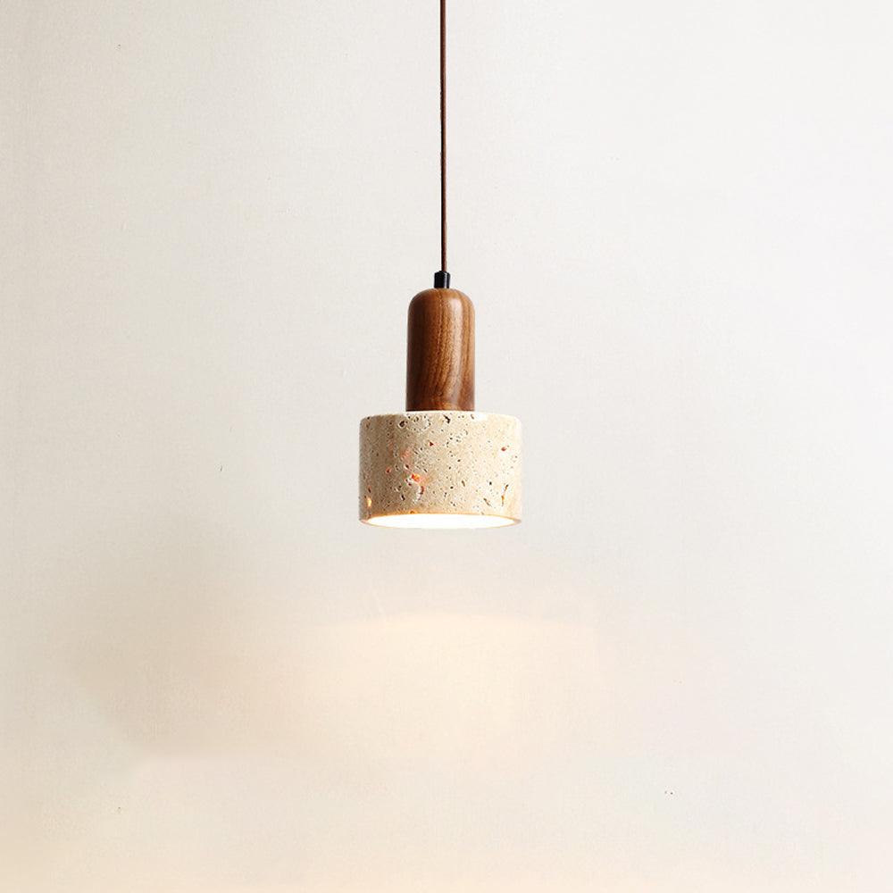 Homestay Travertine Stone Pendant Light Dining room