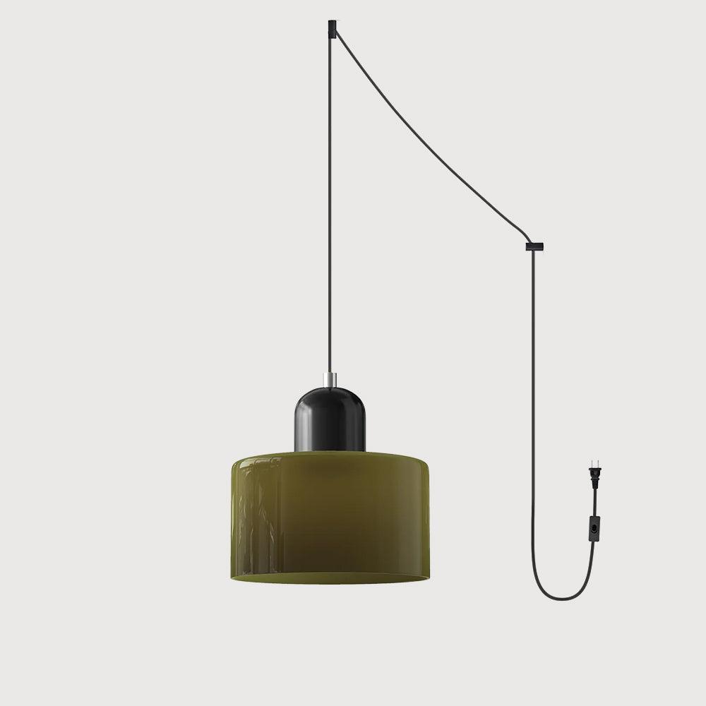 Cream Style Round Glass Light Fitting Pendant