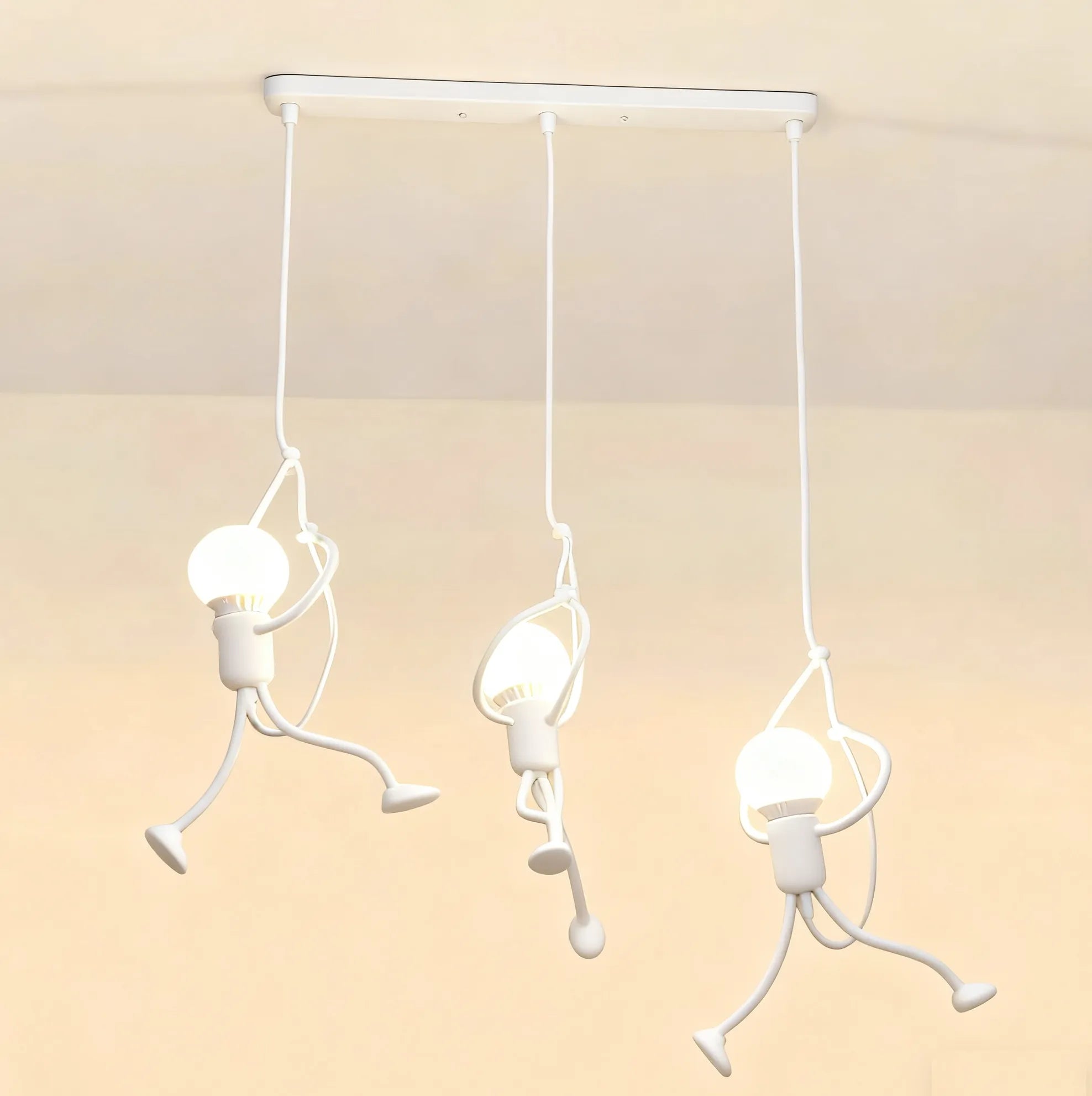 Creative Small Iron Figure Bedside Pendant Light