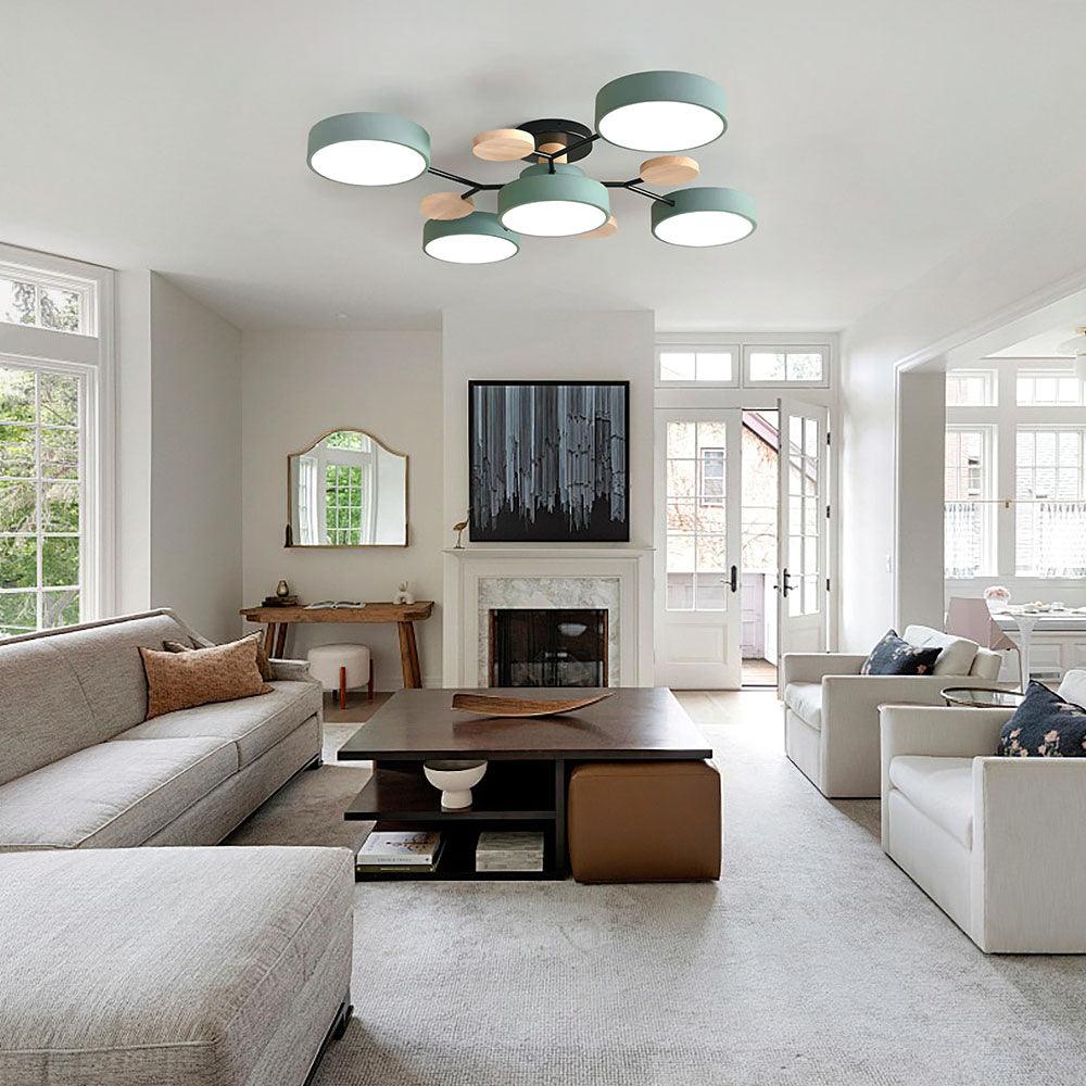 Multi Light Macaron Ceiling Light for Living Room