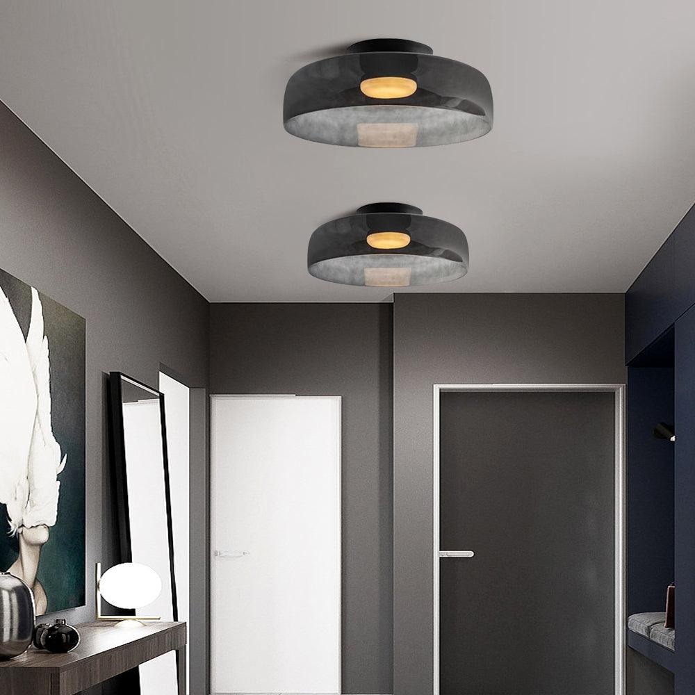 Vintage Glass Ceiling Light Fixtures for corridor