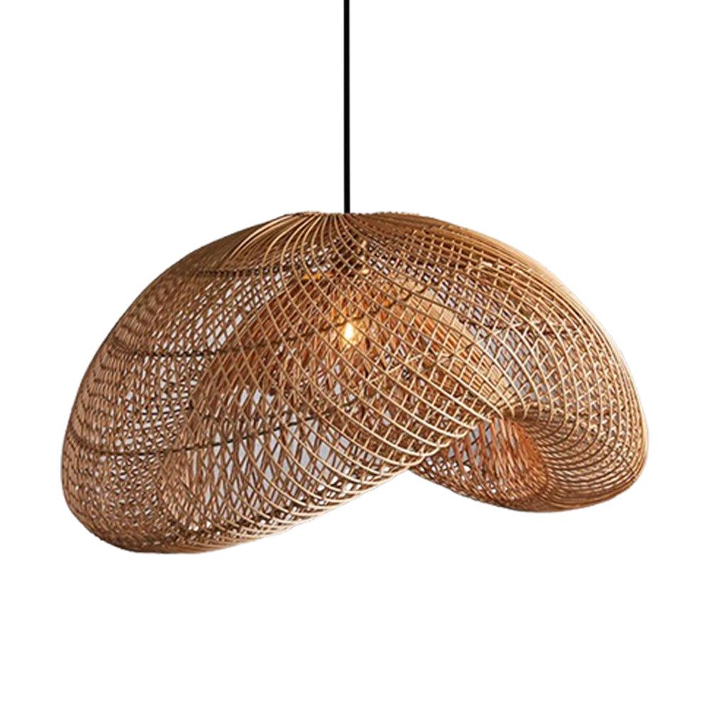 Boho Rattan Pendant Lighting for Dining Room