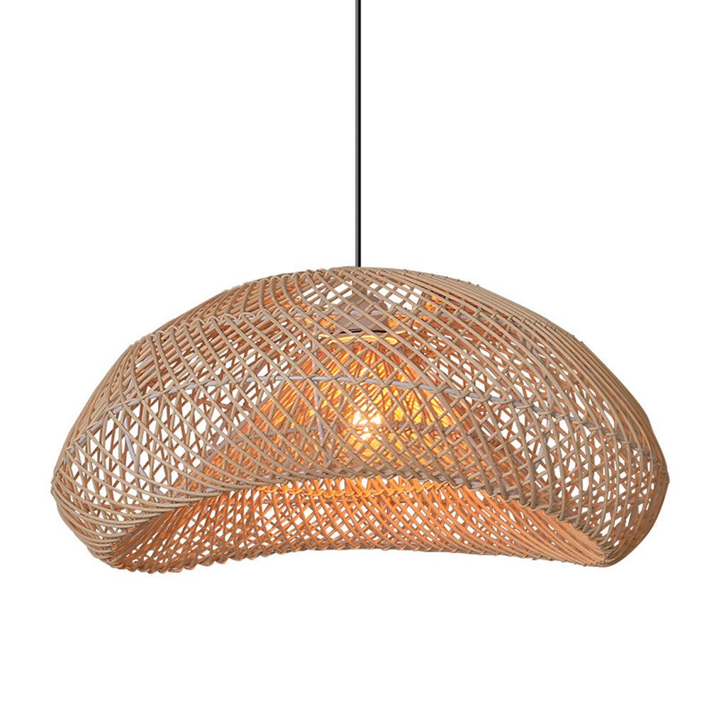 Boho Rattan Pendant Lighting for Dining Room