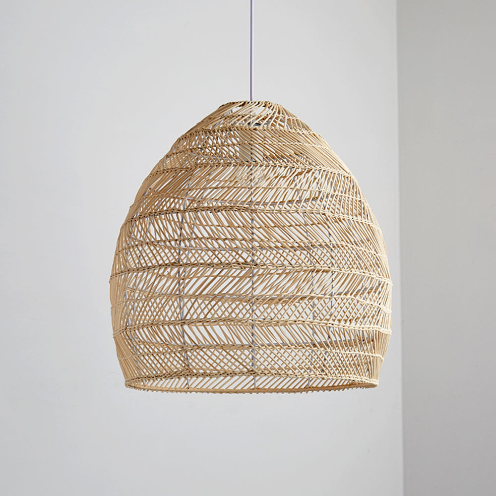 Boho  DIY Natural Rattan Pendant Lamp Shades