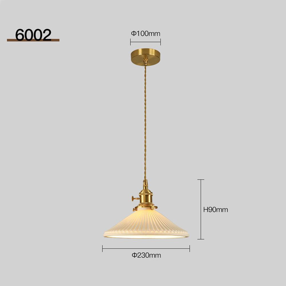 Vintage Brass Pendant Lights for Bedroom