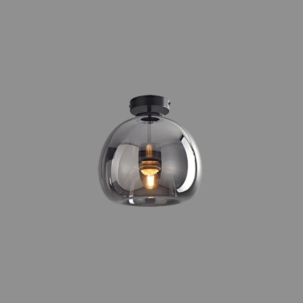Nordic Glass Semi Flush Mount Ceiling Light for Hallway
