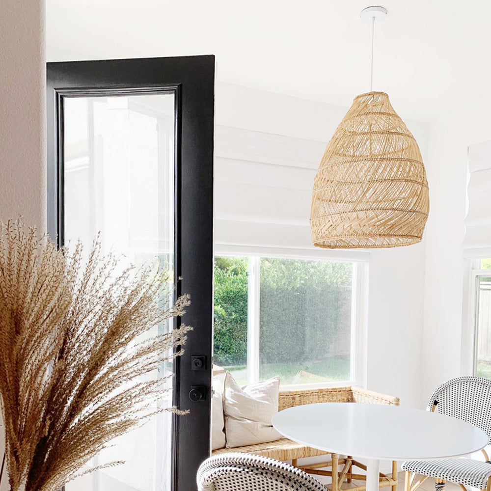 Boho Dining Room Rattan Pendant Light