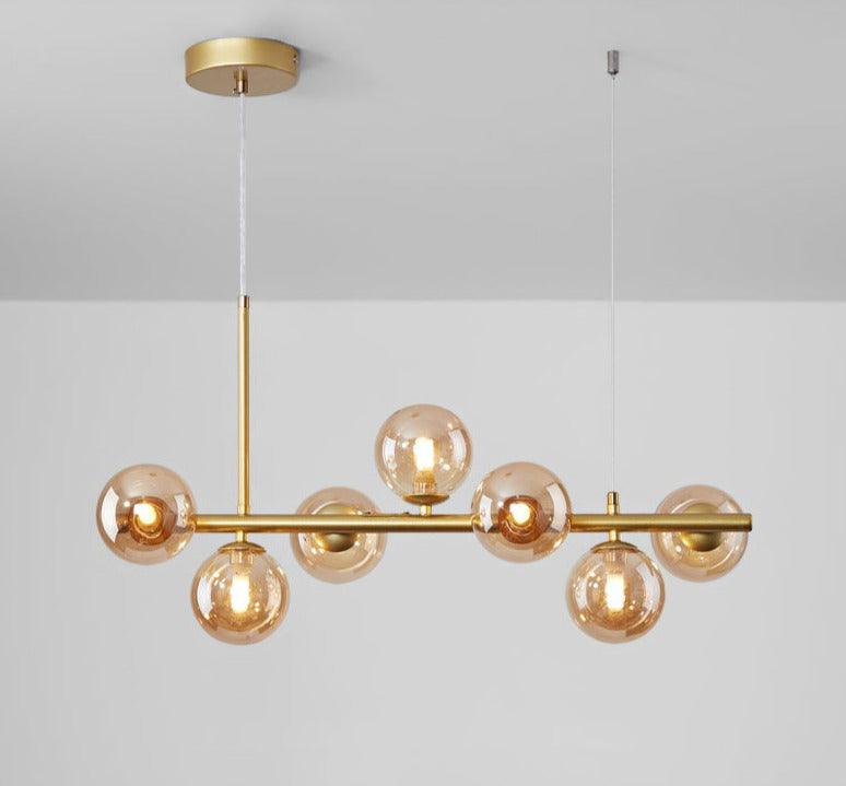 Modern Glass Globe Pendant Light for Kitchen Island