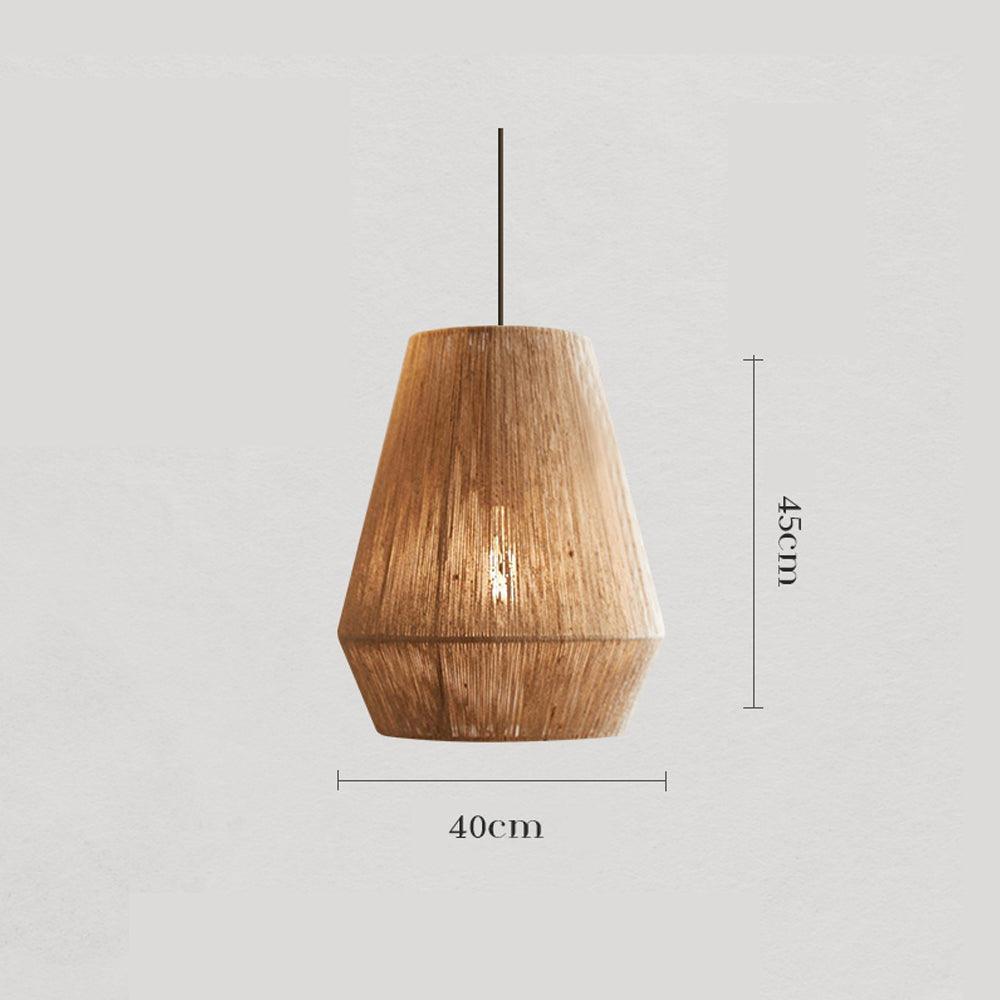Wabi Sabi Rattan Pendant Ceiling Light for Dining Room