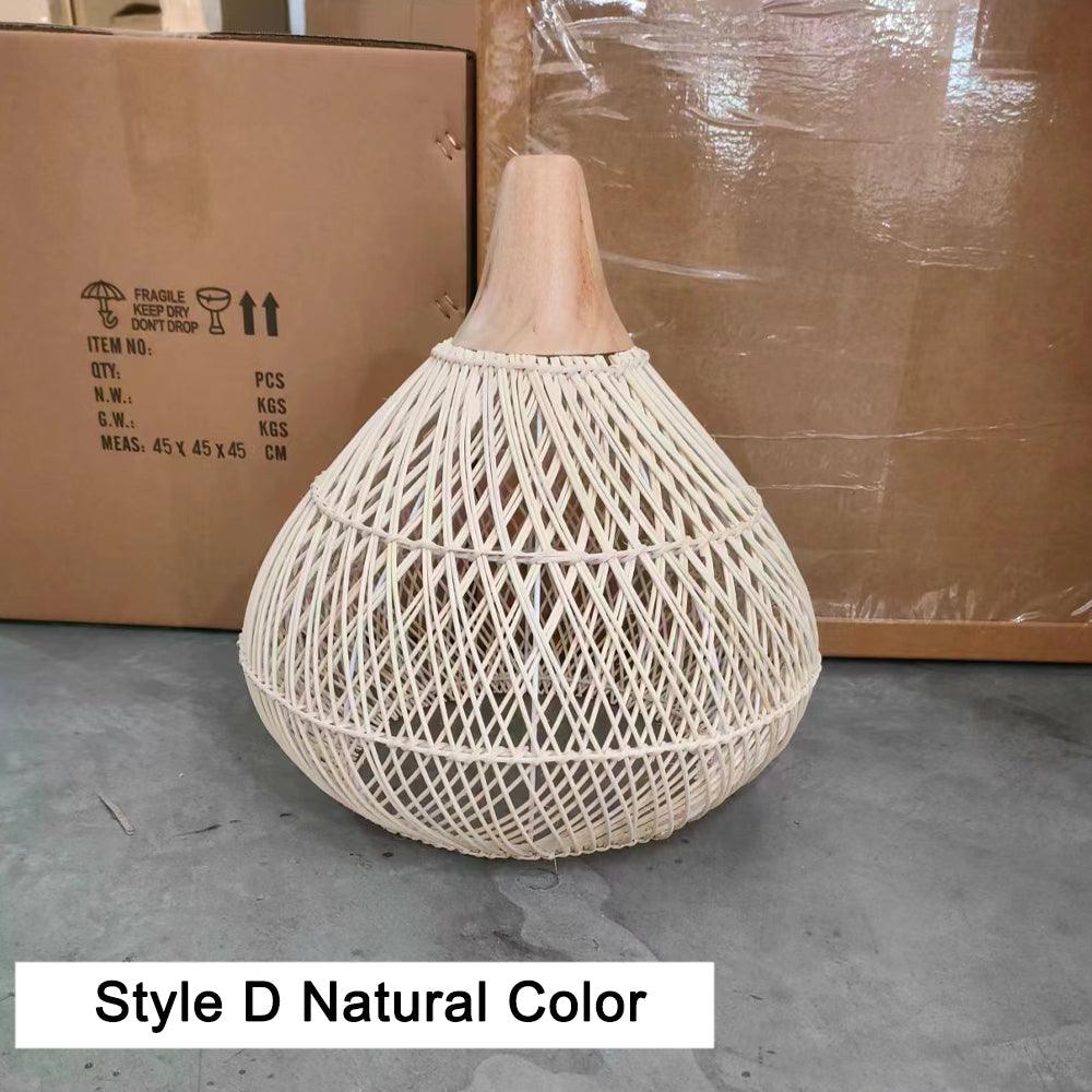Wabi-Sabi Hollow Rattan Vintage Pendant Lights