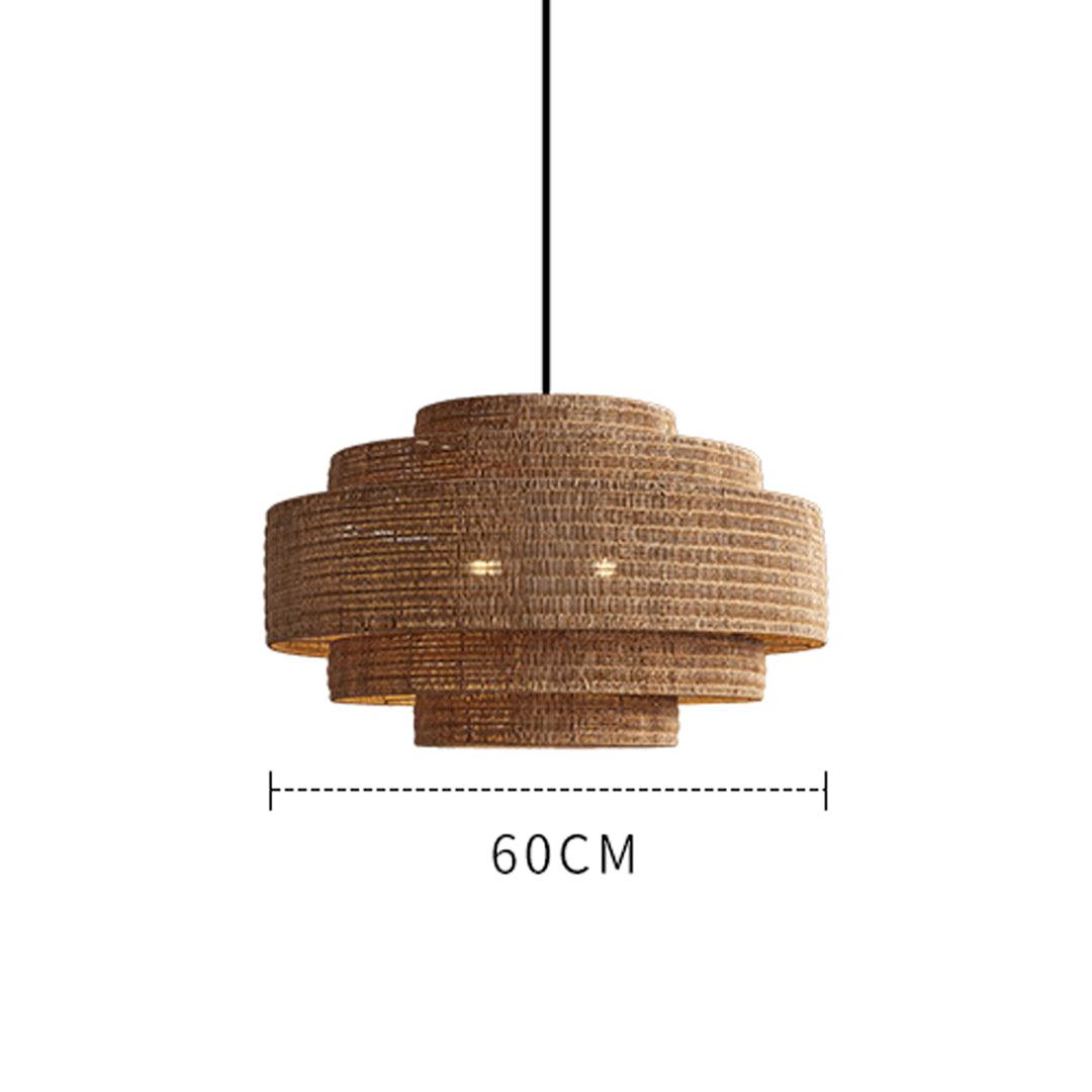 Vintage Rattan Pendant Light for Dining Room