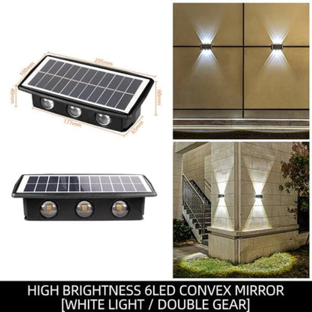 Waterproof Solar Powered Outdoor Wall Decor Light