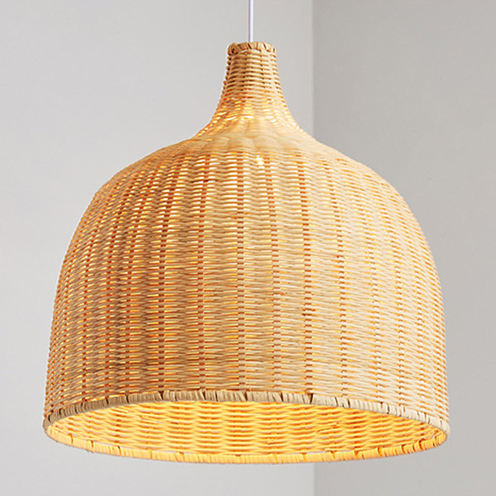 Bohemian Wicker Woven Rattan Pendant Light