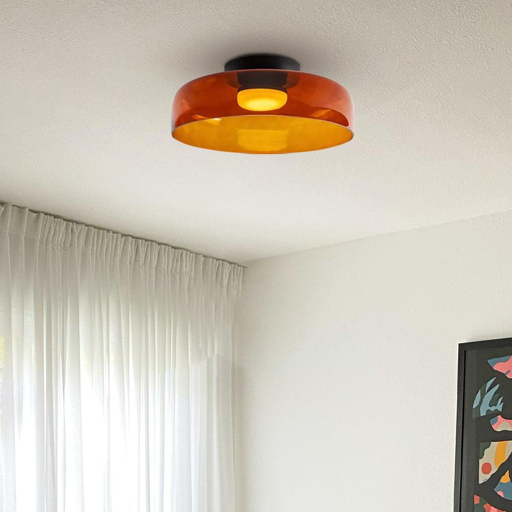 Glass Bowl Ceiling Light for Living room