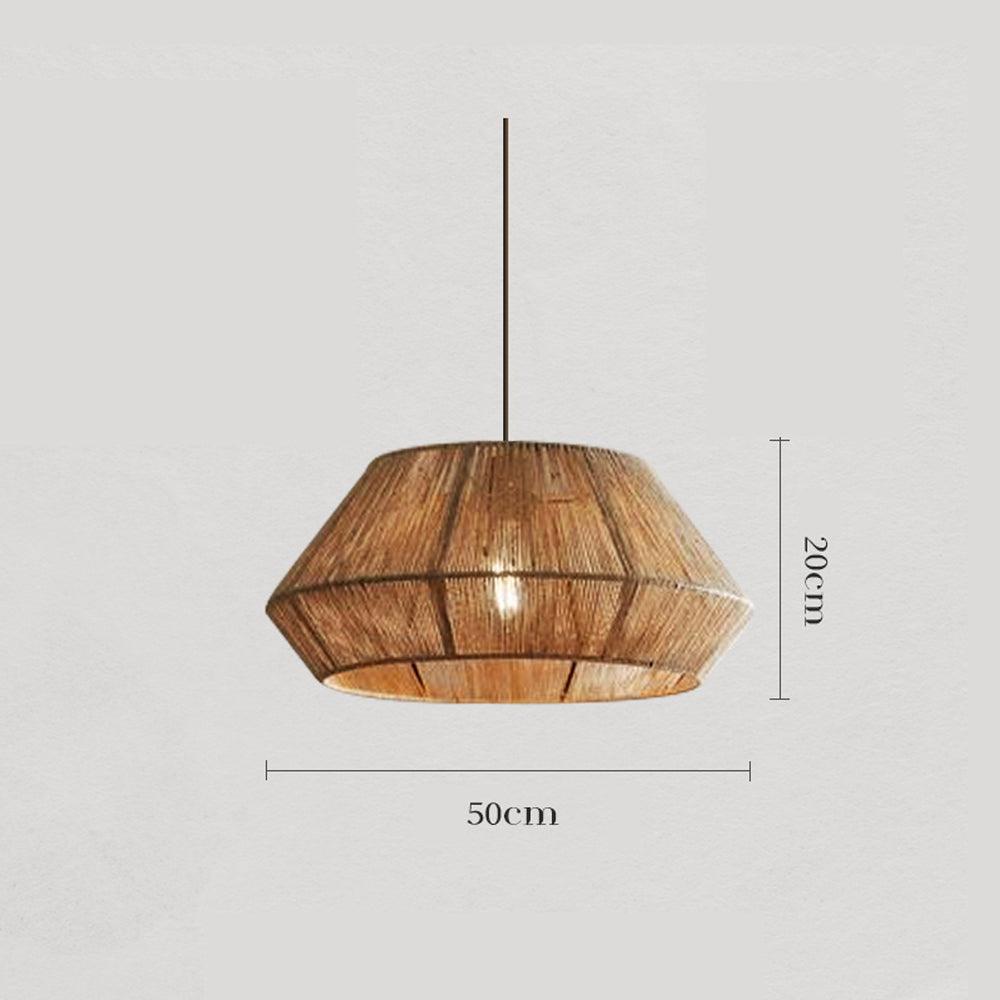 Wabi Sabi Rattan Pendant Ceiling Light for Dining Room
