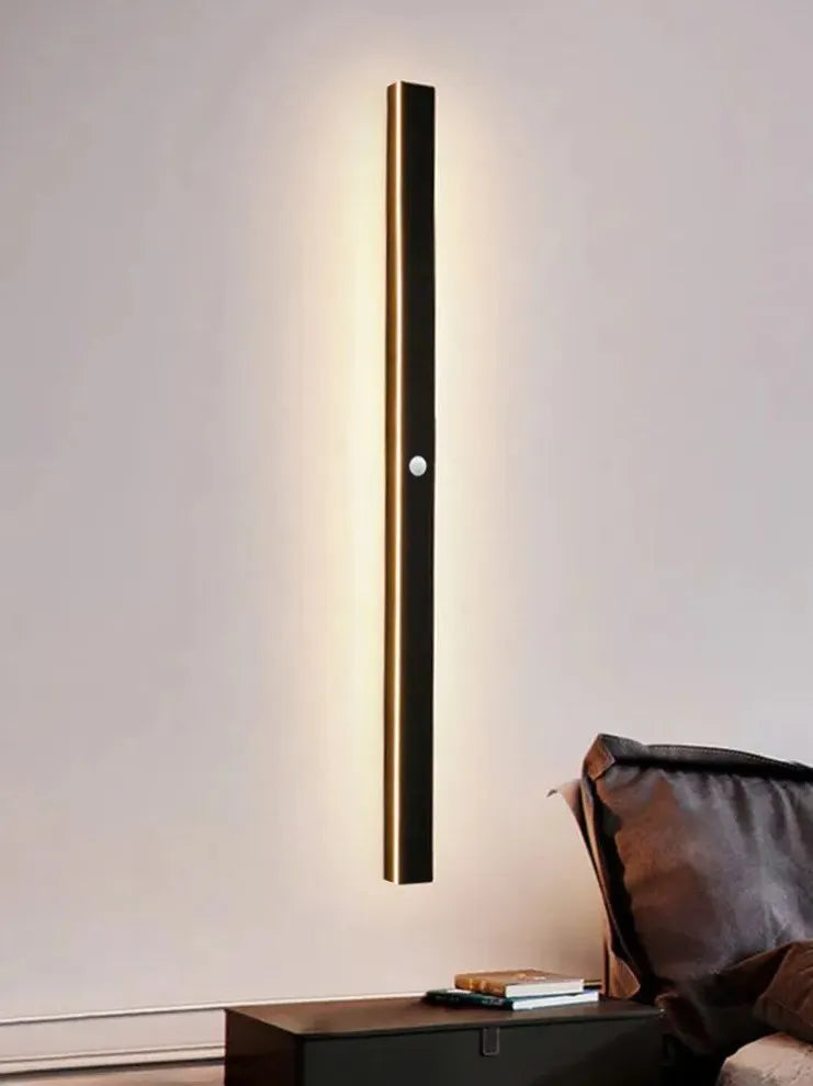 Minimalist Edge-Lit Waterproof LED Linear Wall Light