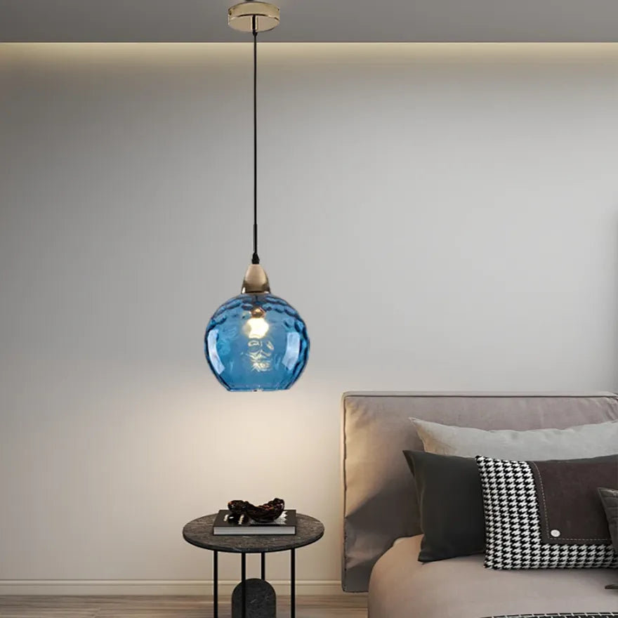 Nordic Multi-Coloured Glass Pendant Light for Dining Room