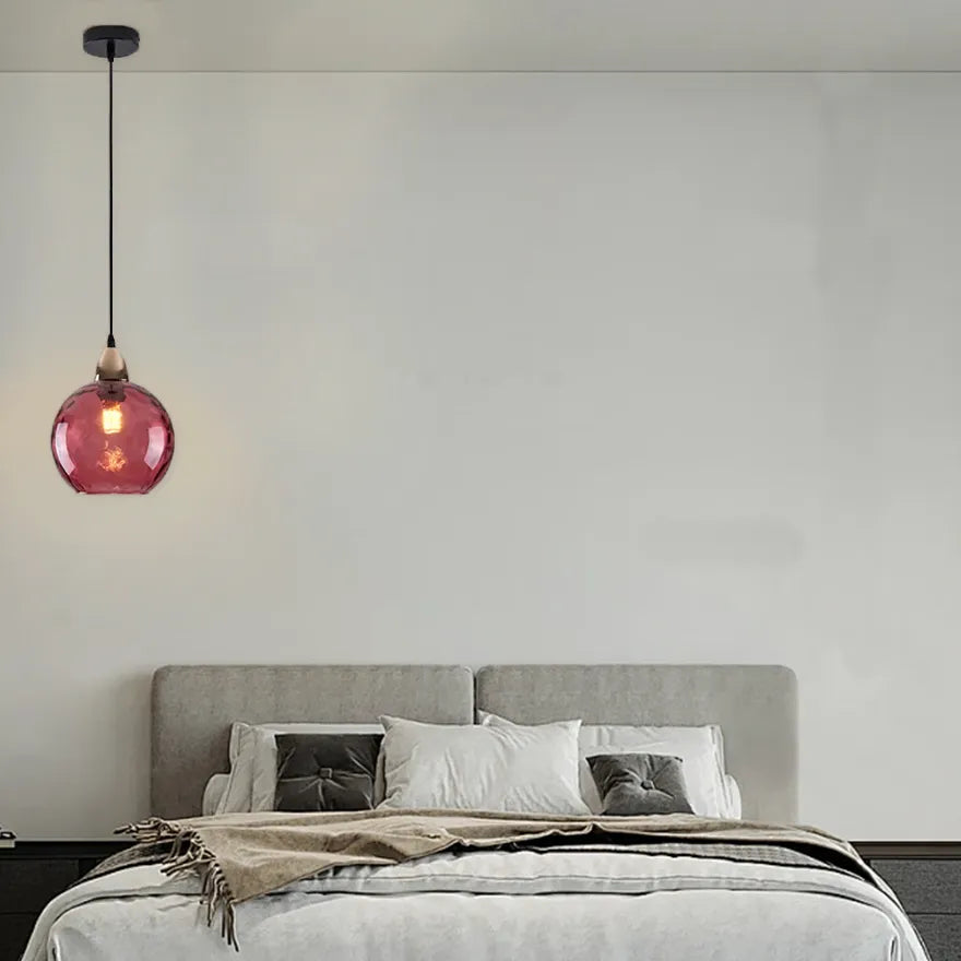 Nordic Multi-Coloured Glass Pendant Light for Dining Room