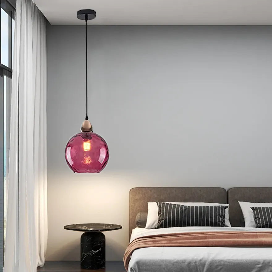 Nordic Multi-Coloured Glass Pendant Light for Dining Room