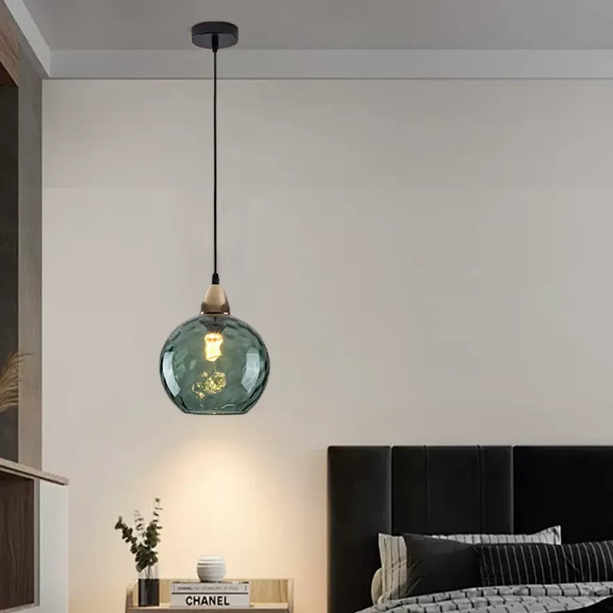Nordic Multi-Coloured Glass Pendant Light for Dining Room