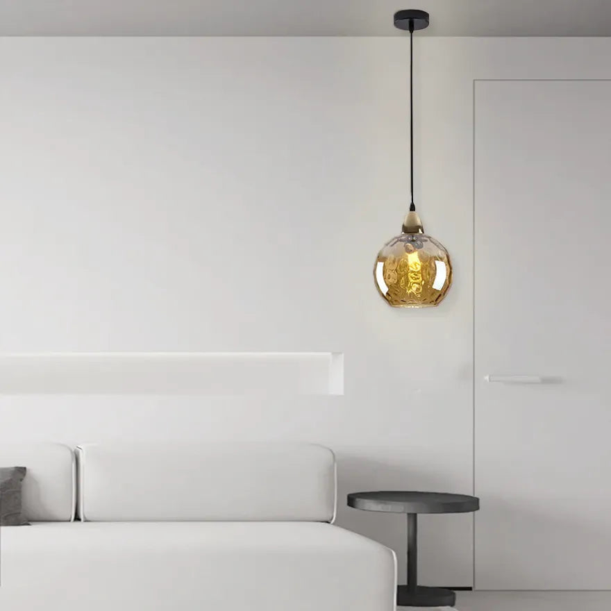 Nordic Multi-Coloured Glass Pendant Light for Dining Room