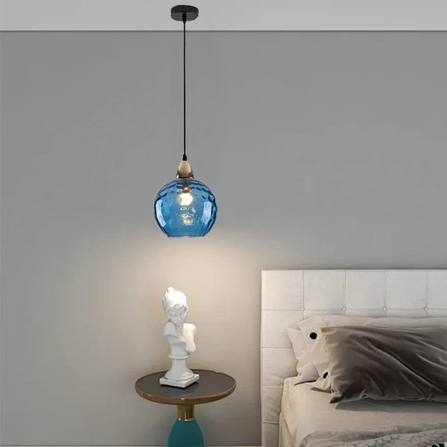 Nordic Multi-Coloured Glass Pendant Light for Dining Room