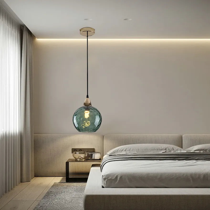 Nordic Multi-Coloured Glass Pendant Light for Dining Room