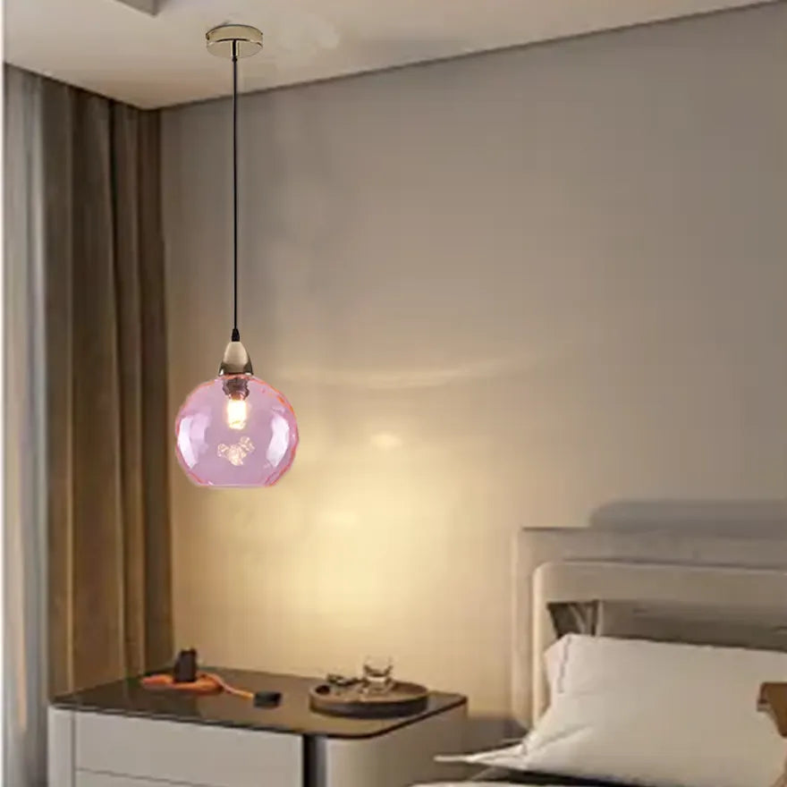 Nordic Multi-Coloured Glass Pendant Light for Dining Room