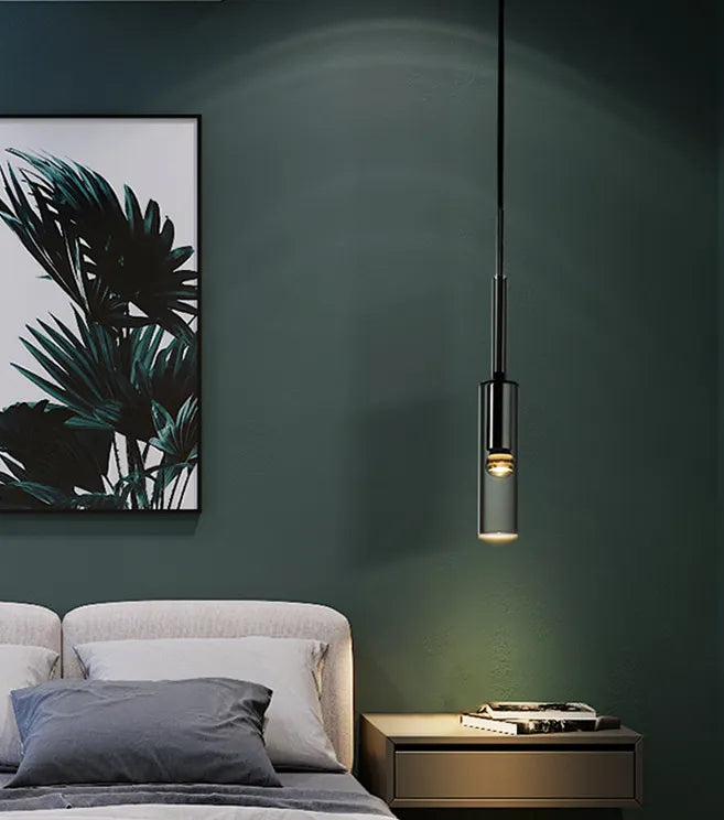 Modern Crystal LED Bottle Design Bedside Pendant Light