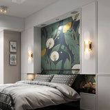 Sleek Marble Brass Bedside Wall Light