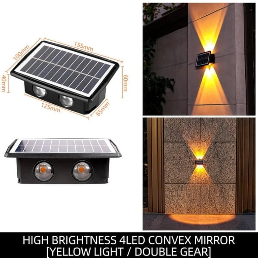 Waterproof Solar Powered Outdoor Wall Decor Light