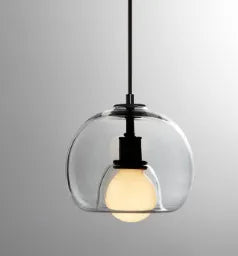 Modern Spherical Glass Pendant Lighting for Dining Room