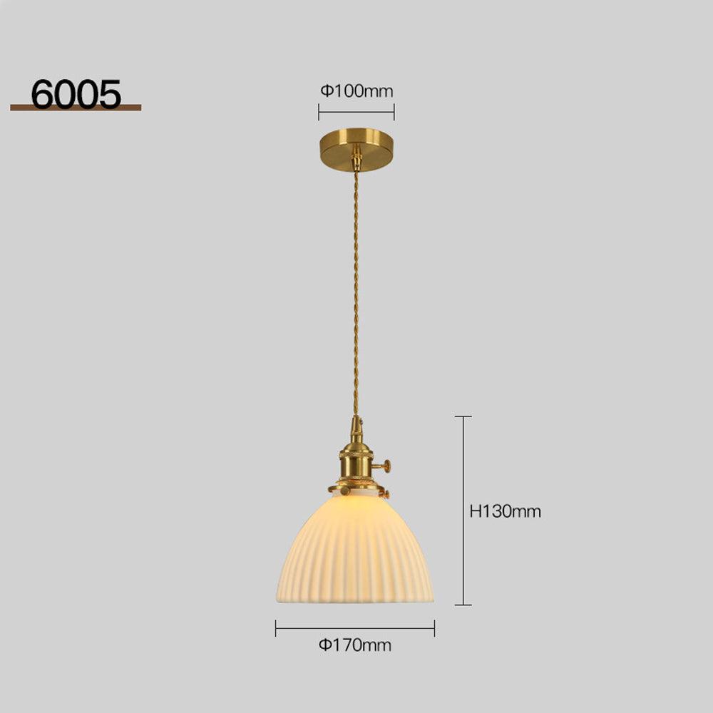 Vintage Brass Pendant Lights for Bedroom