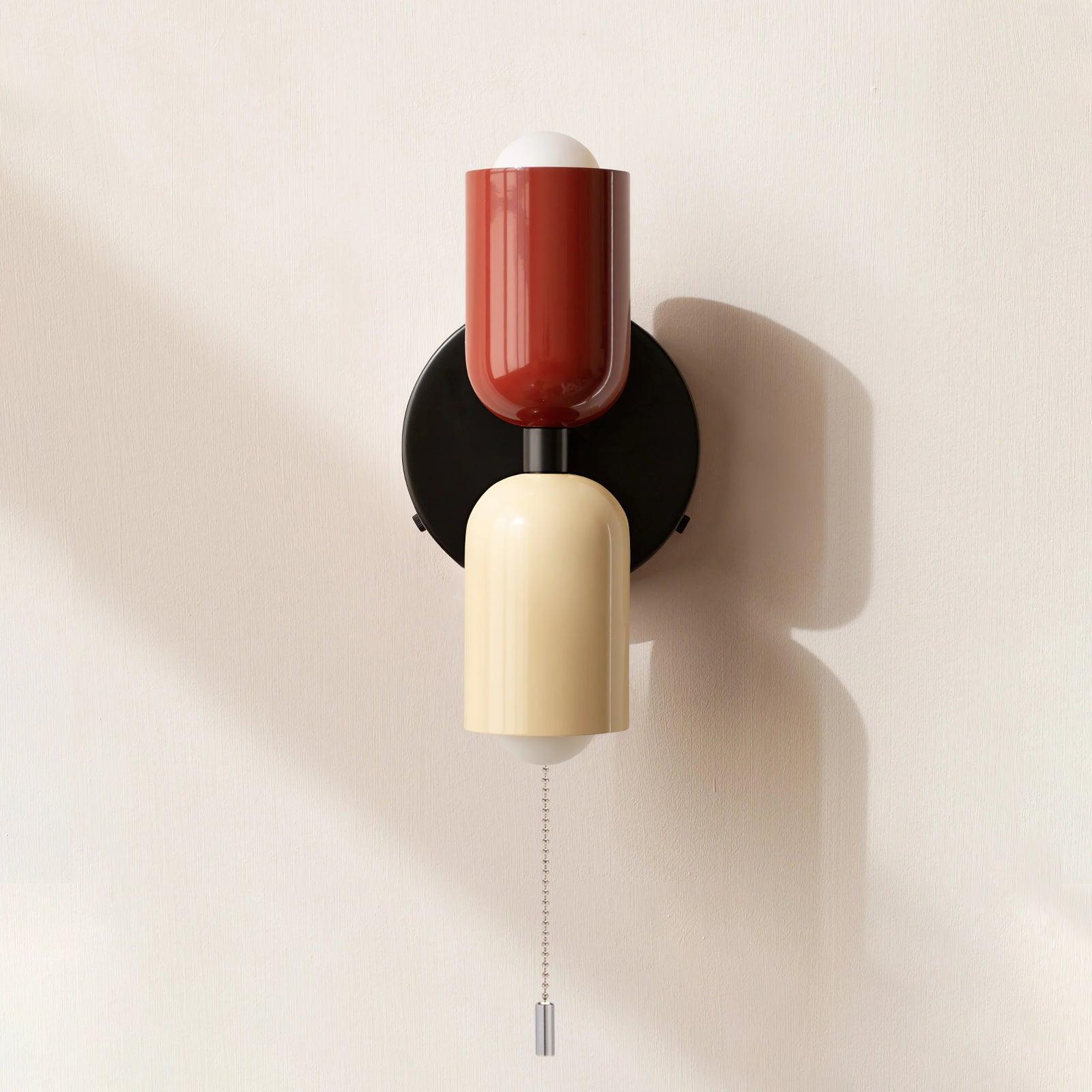 Fun Cream Double Wall Lights for Bedroom