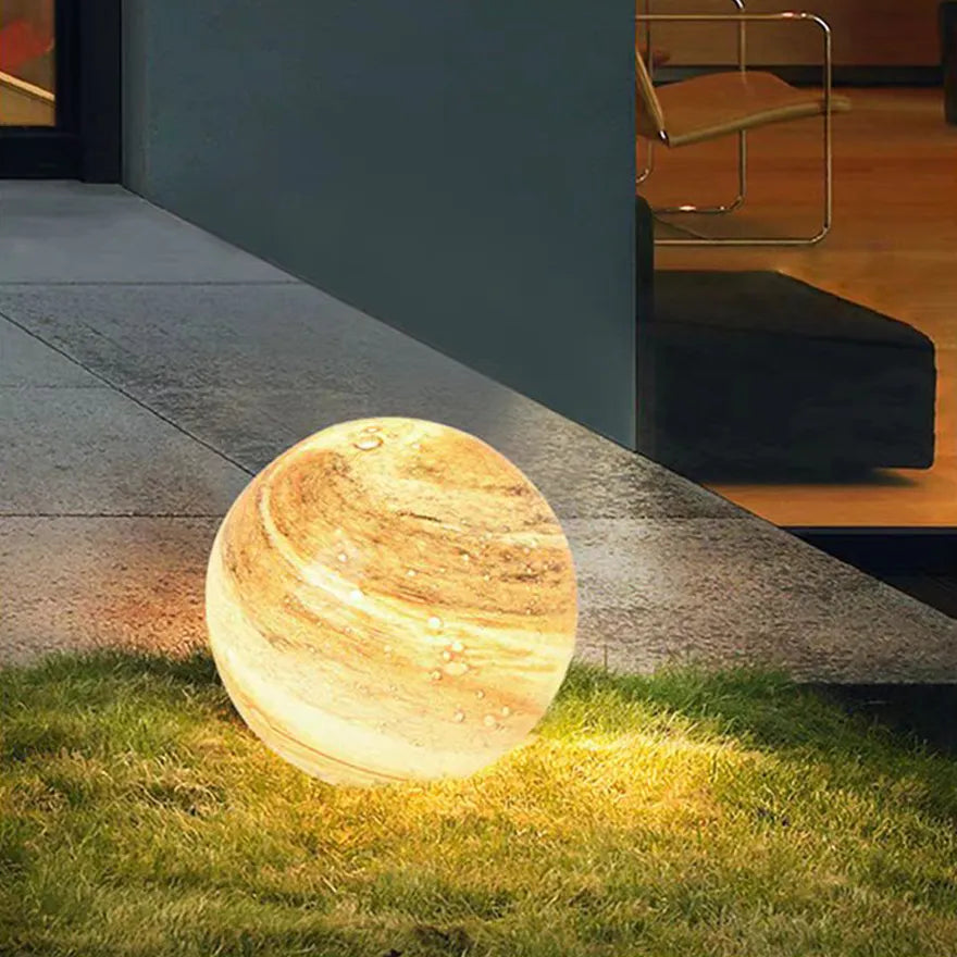 Outdoor Planetary Globe Waterproof Floor Lamp