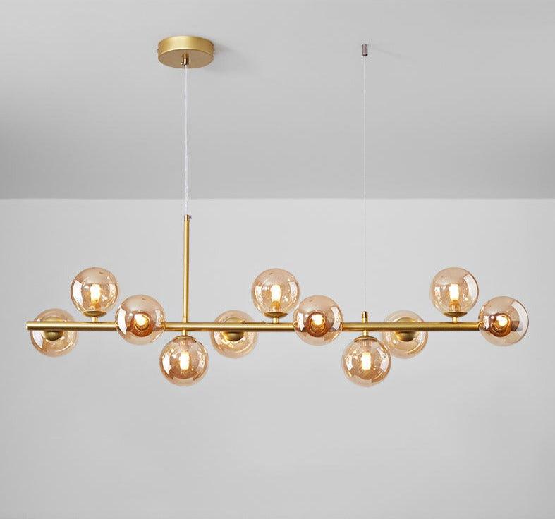Modern Glass Globe Pendant Light for Kitchen Island