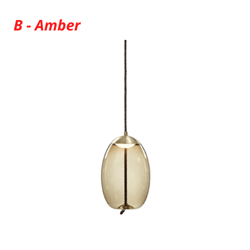 Post Modern Jute Rope Multi Light Glass Pendant
