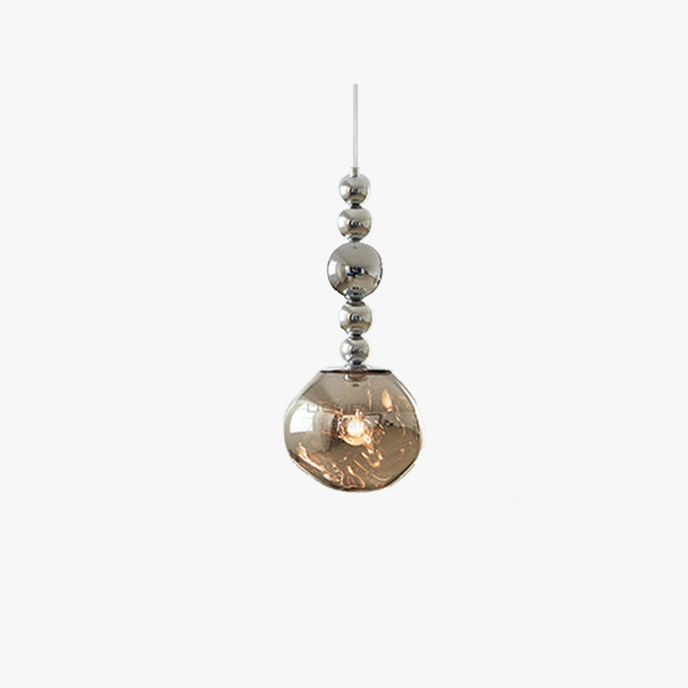 Mirrored Spherical Glass LED Pendant Light