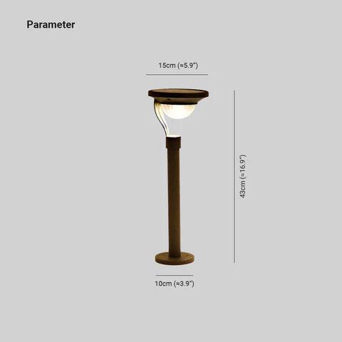 Stainless Bollard Light for Outdoor Solar LED Garden Use