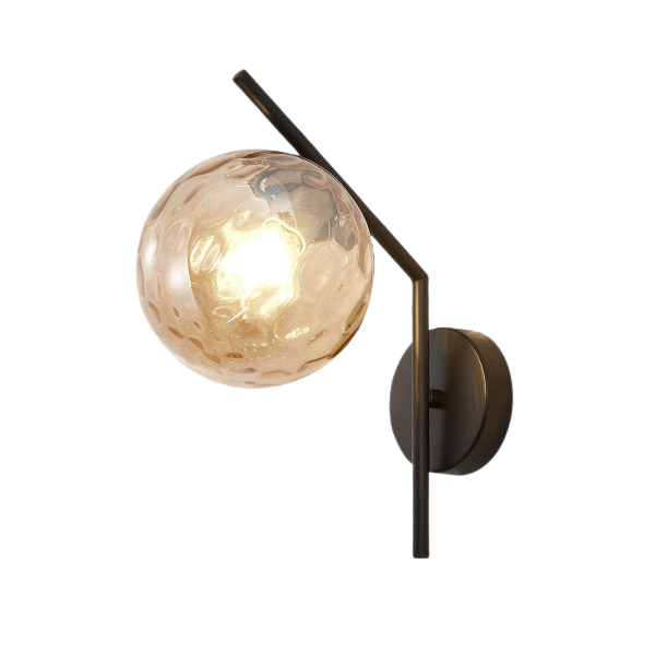 Modern Metal Glass Ball Wall Light